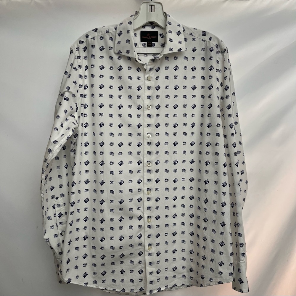 Simon Carter - medium - vintage photography camera shirt designer London - slim